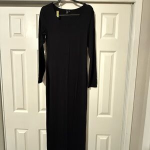 Black maxi Long Sleeve Dress